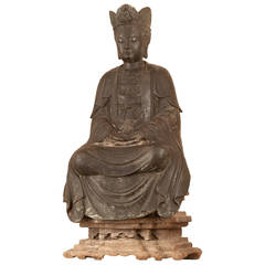 Ming Bronze Bodhisattva Sculpture