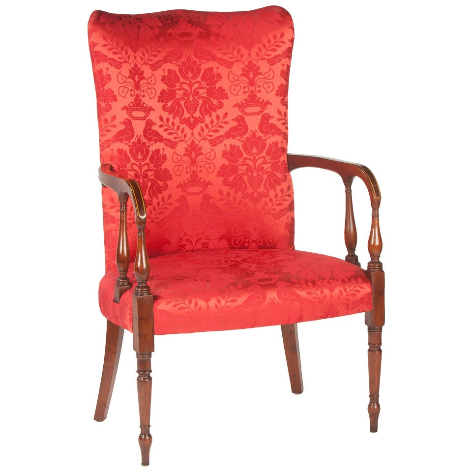 Rare American Federal Lolling Chair For Sale