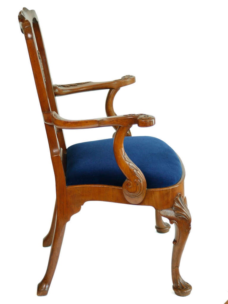 Set of 10 AngloIrish Mahogany II style Dining Chairs at 1stDibs