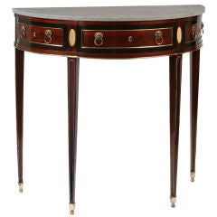 Russian Neo-classical Marble Top Console