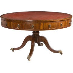 Large Regency Drum Table