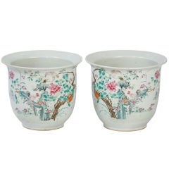 Pair of Chinese Porcelain Jardinieres