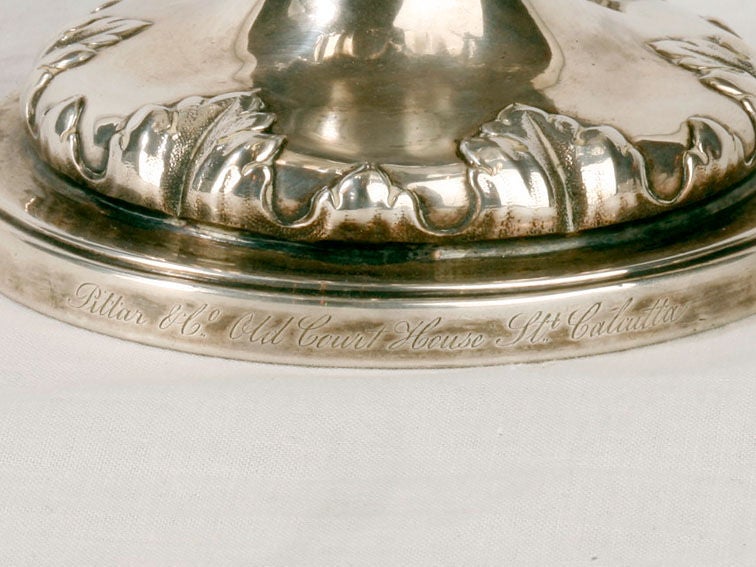 Anglo-Indian silver Victorian presentation cup In Good Condition In Norwalk, CT