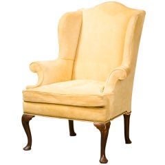 Antique Queen Anne Wing Chair