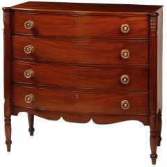 Federal Mahogany Bow Front Chest