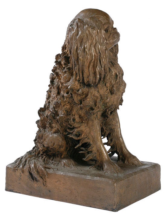 Bronze Sculpture of a King Charles Spaniel at 1stdibs
