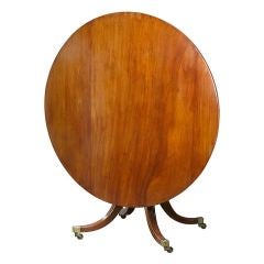 Antique Regency Large Round Dining Table