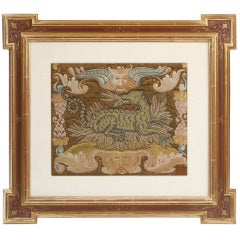Italian Needlework Picture of a Dragon 1