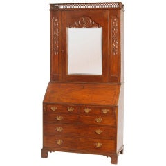 Irish George III Mahogany Secretary 5