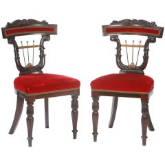 Pair of Regency sidechairs