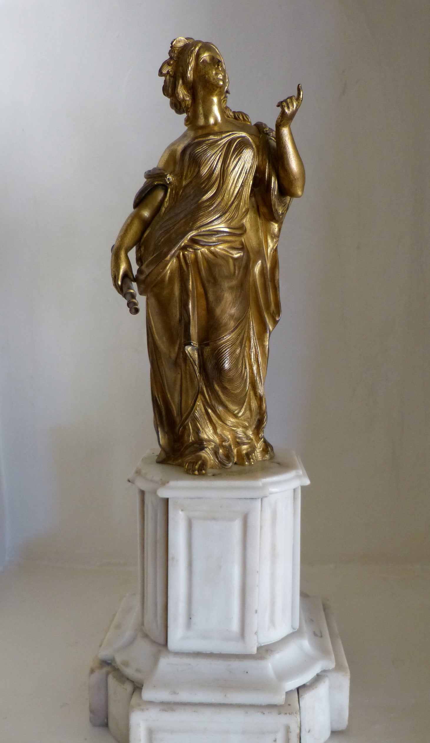 French Allegorical Gilt Bronze Statue of the Sciences For Sale