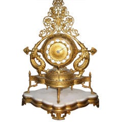 Antique Unusual French Clock for the Turkish market