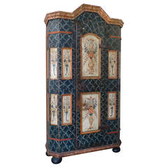 Northern European Painted Armoire