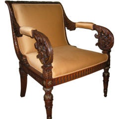 Antique An exceptional Italian early 19th Century armchair