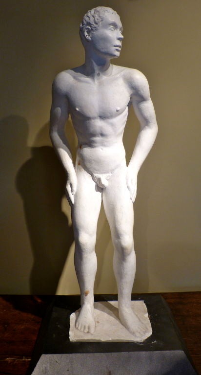 Choate (1899-1965) was an American painter and sculptor who served as vice president of the National Sculpture Society. This sculpture of African male nude by Nathaniel Choate probably from his stay at Wiskow in the Sudan during the 1930. Choate