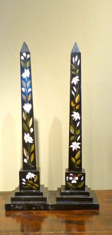 Pietra Dura Obelisks