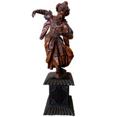 Fine 18th century German Carving of a Swirling Dervish