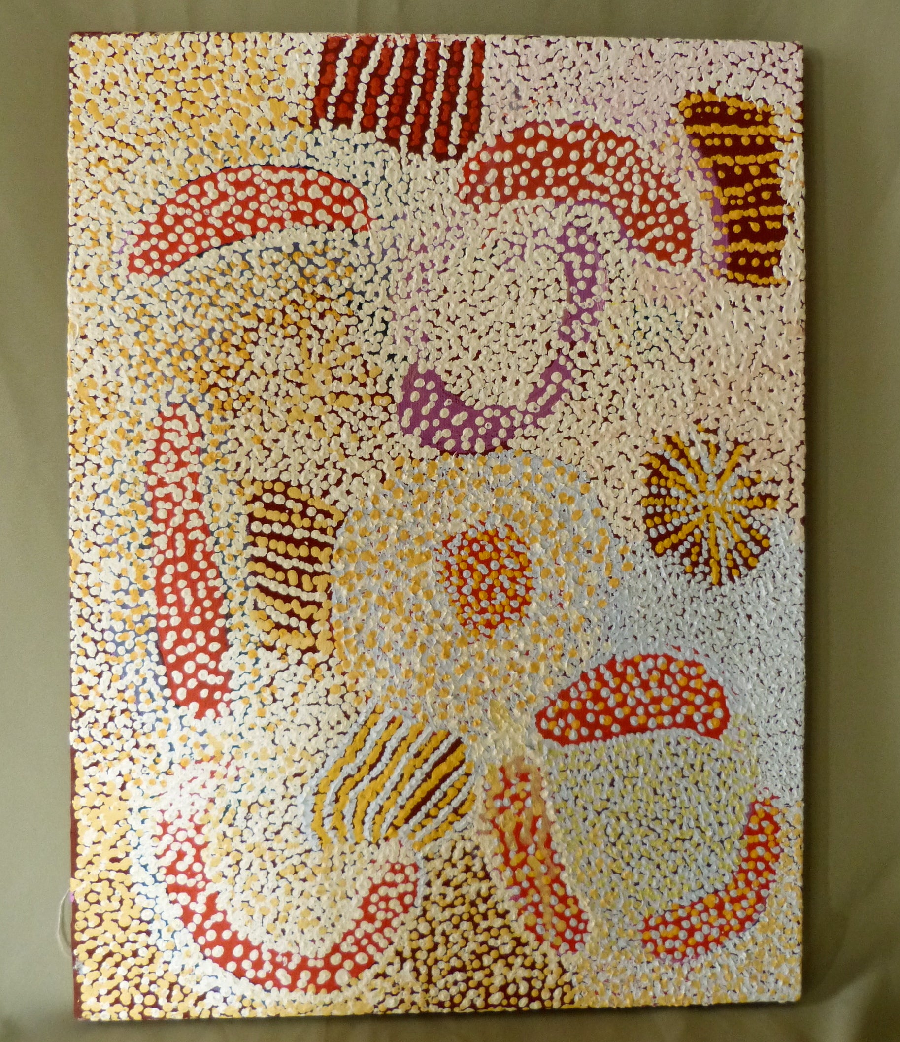 Australian Aboriginal Painting by ELIZABETH NYUMI (born 1947) For Sale