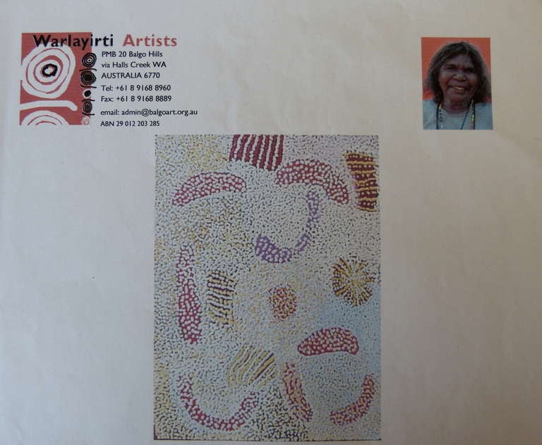Australian Aboriginal Painting by ELIZABETH NYUMI (born 1947) For Sale 1