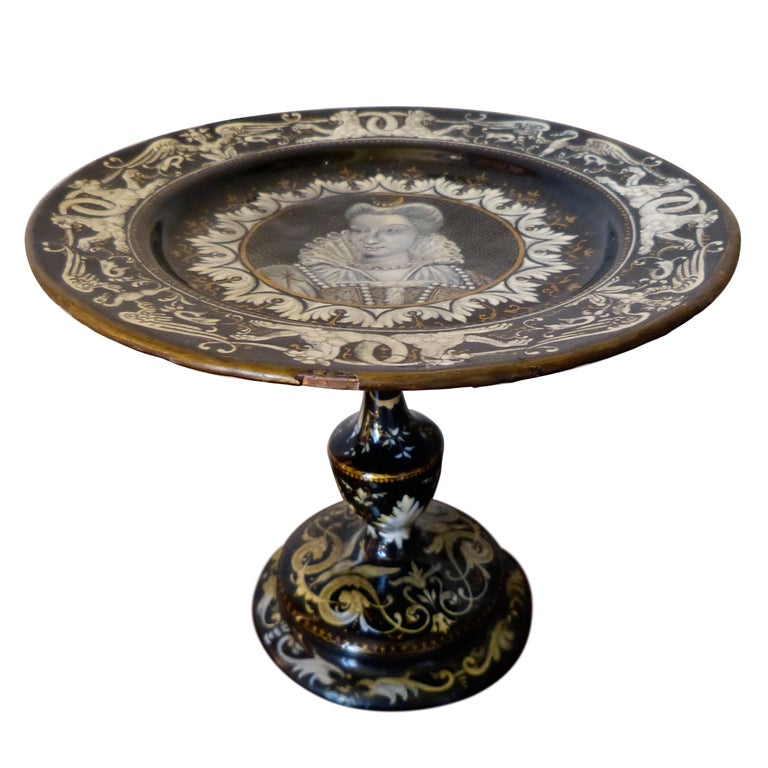French Limoges Tazza, 19th Century For Sale