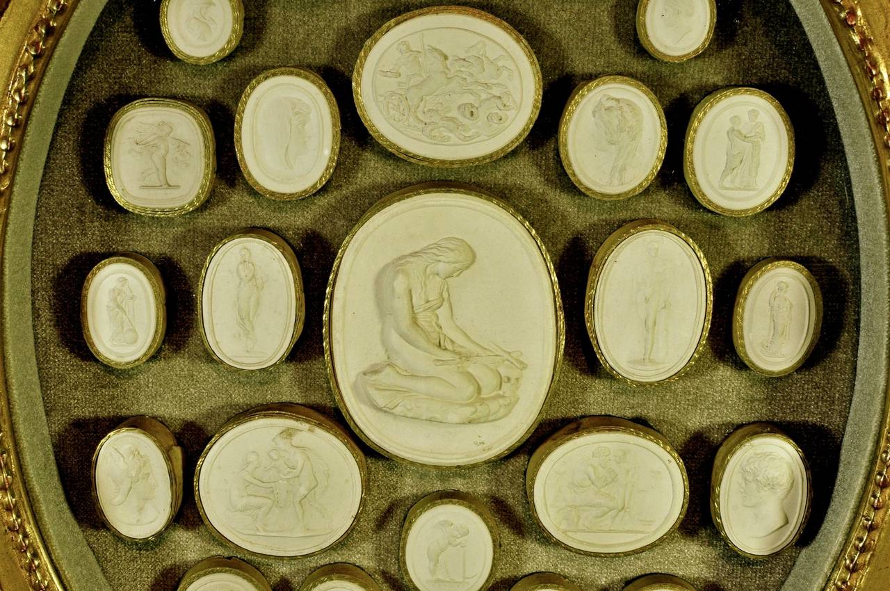 Plaster Grand Tour Cameos 'Intaglios' For Sale