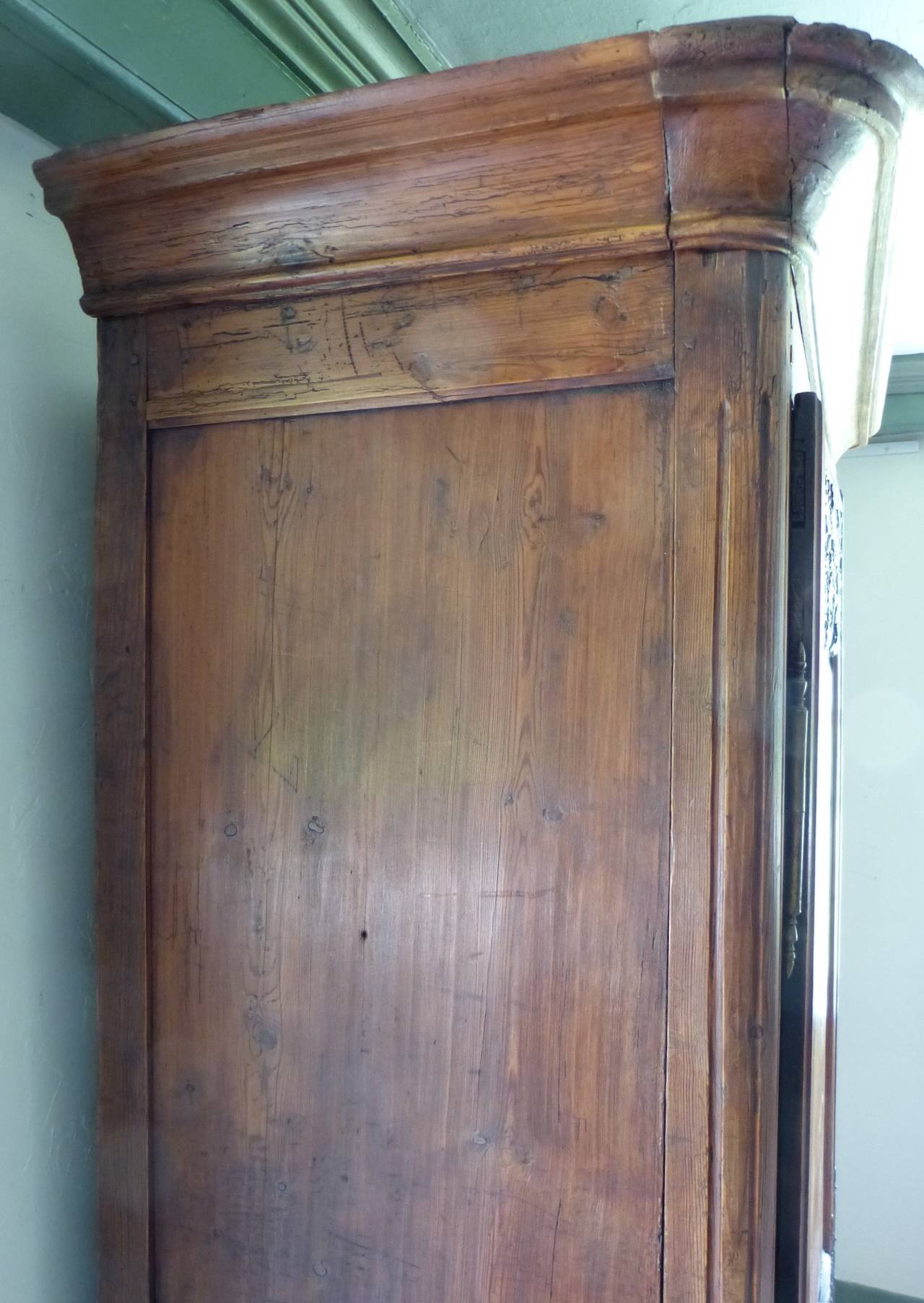 Carved French Armoire, 18th Century For Sale