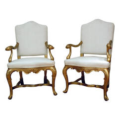 Pair of Italian18th Century Armchairs