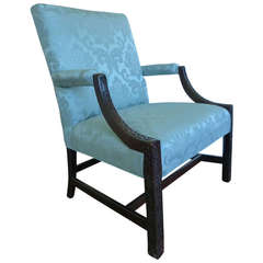 Chinese Chippendale Library Armchair