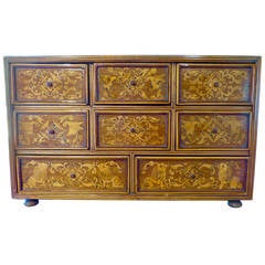 17th Century Inlaid Cabinet