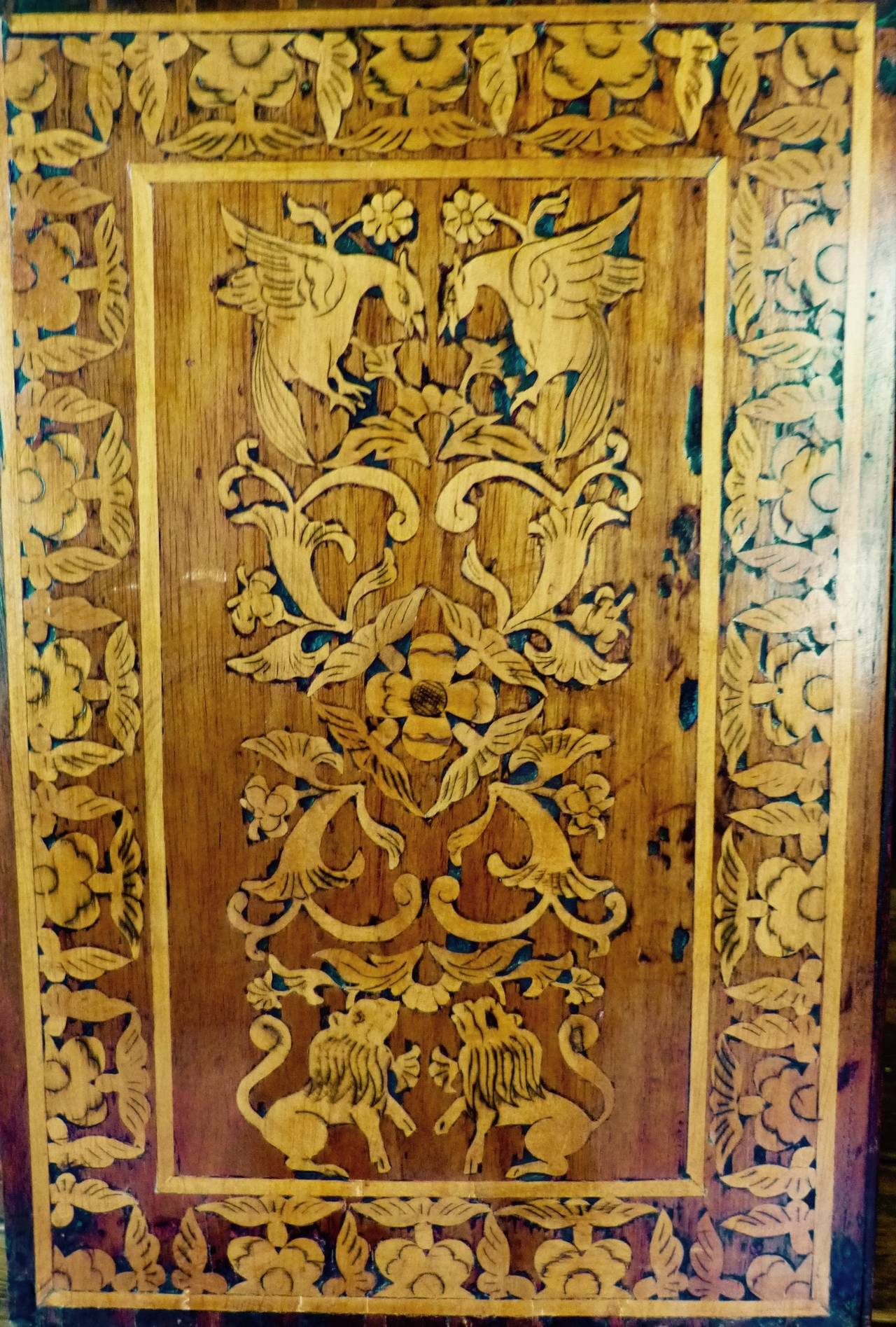 17th Century Inlaid Cabinet