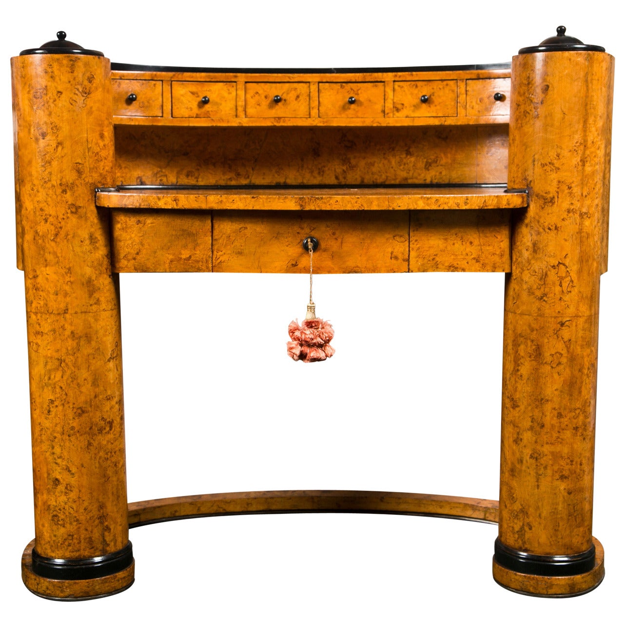 Biedermeier Oval Desk Designed by Josef Danhauser For Sale