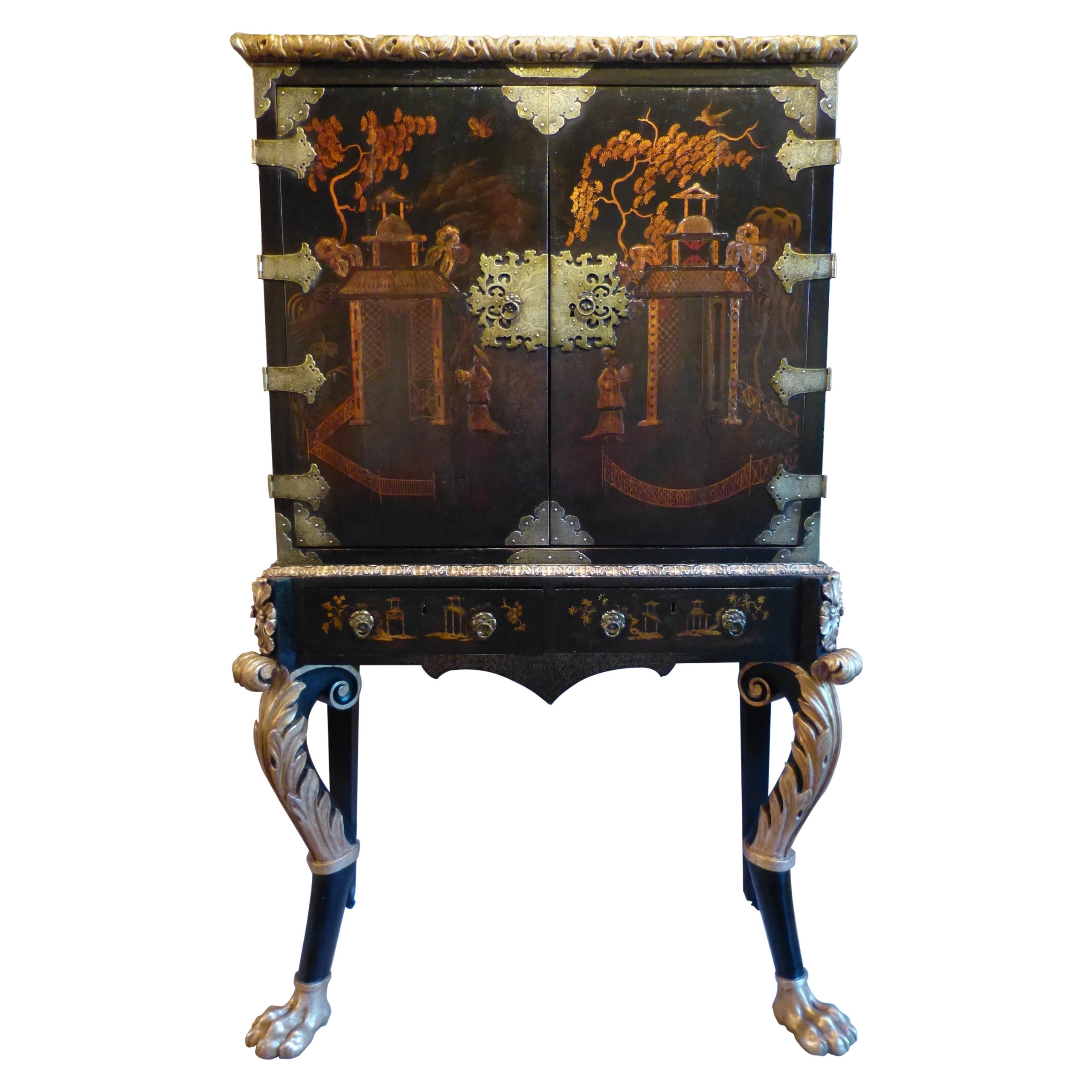 Chinese Cabinet on Stand For Sale