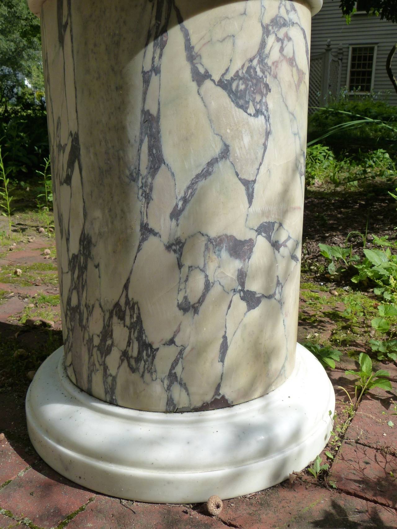 Neoclassical Large Pair of Marble Urns For Sale
