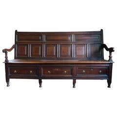 English Oak Settle