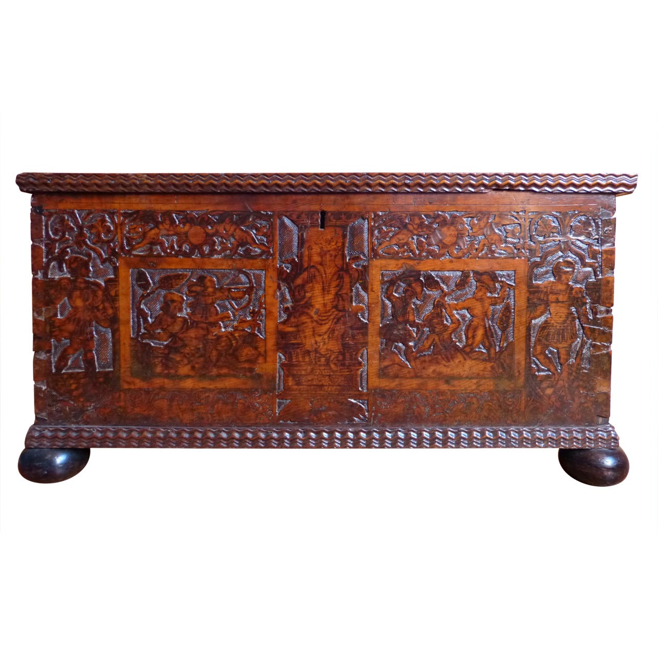 17th Century Italian Cedar Wood Chest