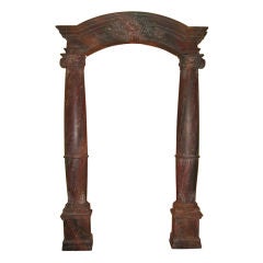 French Architectural Faux Marble Archway