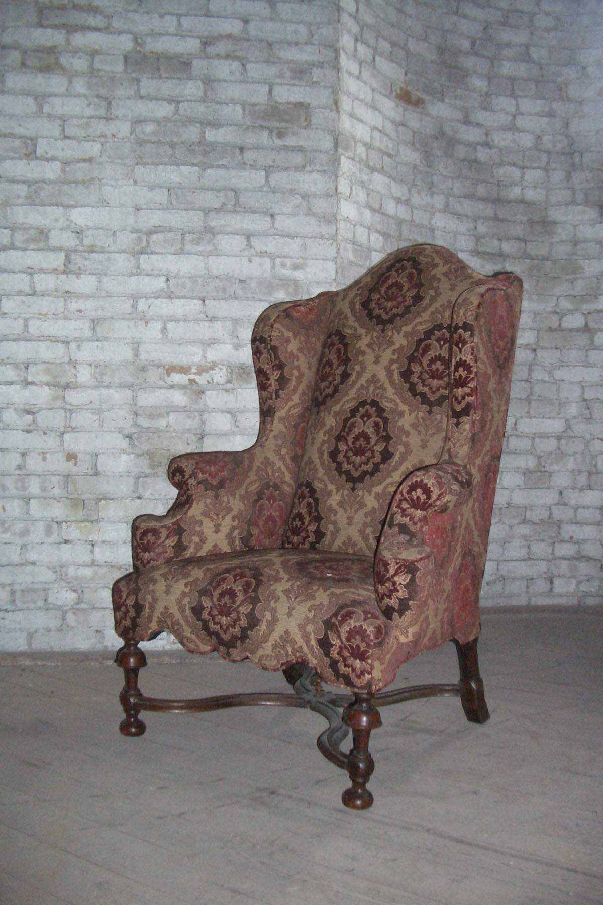 English early 18th century William & Mary Wingback Chair