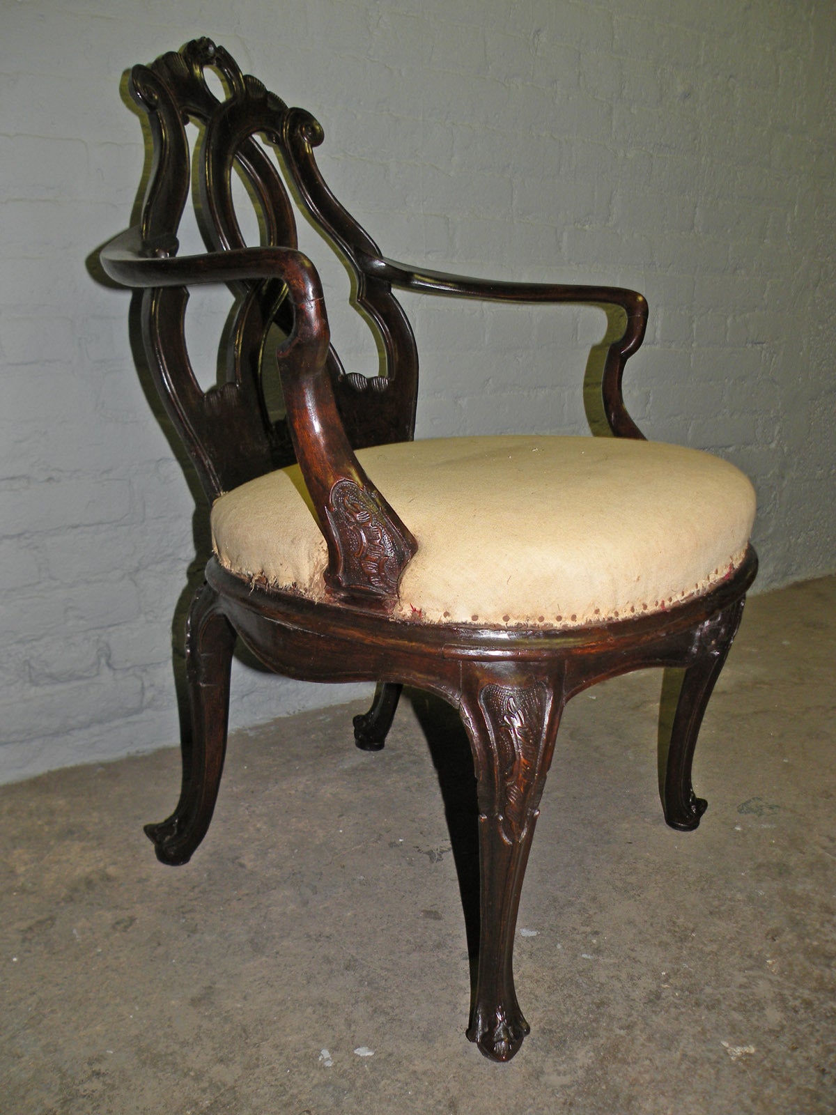 Rococo Fauteuil rococo vénitien du XVIIIe siècle en vente