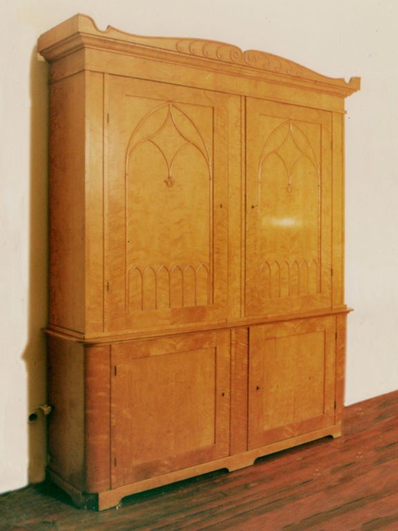 19th Century Pair of Monumental Bookcases/Cabinets For Sale
