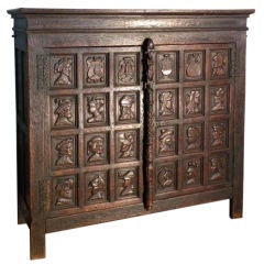 19th century Renaissance style French Portrait Cabinet 1