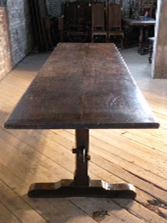 18th Century and Earlier The quintessential  early English oak trestle table