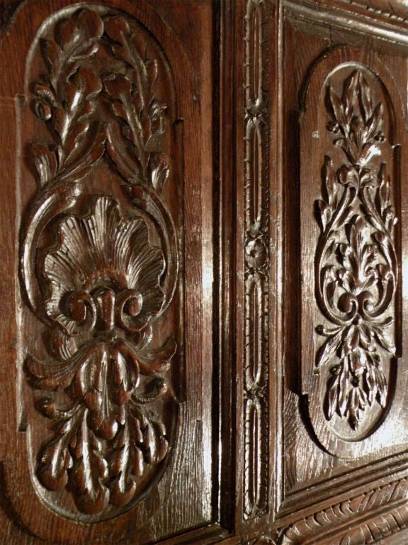 Oak French early 17th century Renaissance Armoire / Cabinet