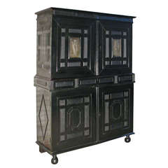 Ebonized Cabinet with Fitted Interior 5