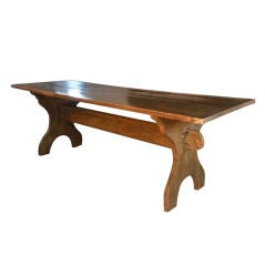 English Early Trestle Table