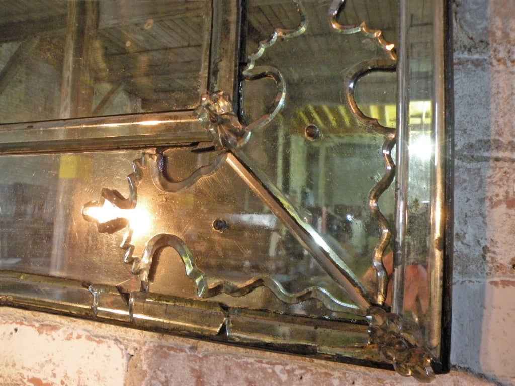 Italian neoclassical early 19th century beveled Glass Mirror 4