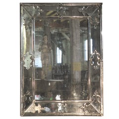 Italian neoclassical early 19th century beveled Glass Mirror