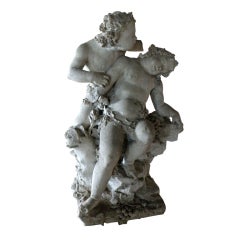 17th century Louis XIV Stone Sculpture of Playing Children 7