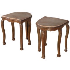 Pair of 18th century Louis XV Side Tables or Stools 3