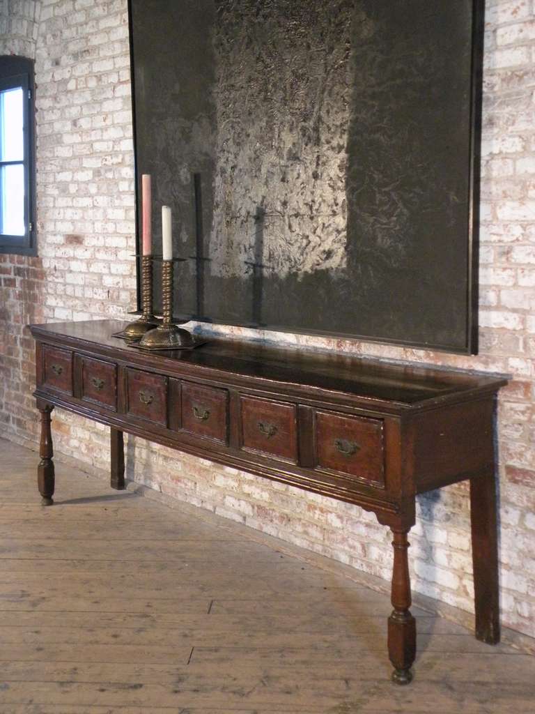 18th Century English George I 18th century oak Dresser / Sideboard