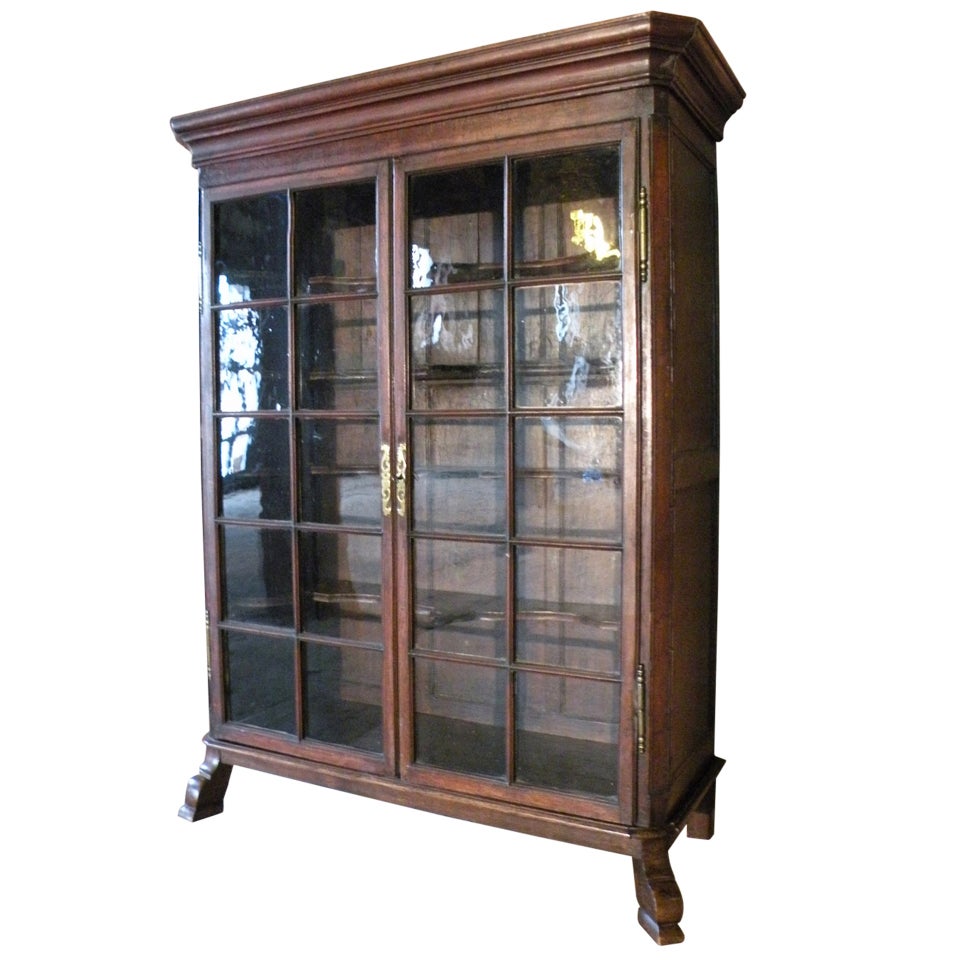 Dutch 18th century Baroque Vitrine or Bookcase